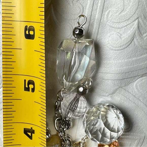 Glass Beaded Tassel Handbag Purse Accessory Dangle Charm Key Chain Handmade - Picture 12 of 16